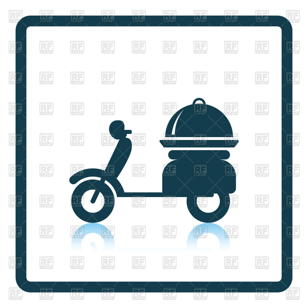 1200x1200 Delivering Motorcycle Icon Royalty Free Vector Clip Art Image