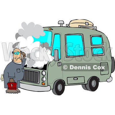 400x400 Royalty Free (Rf) Clipart Illustration Of A Confused Male Mechanic