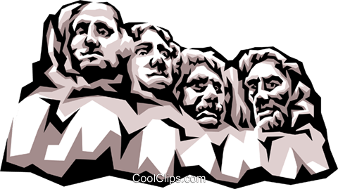 480x269 Mount Rushmore Royalty Free Vector Clip Art Illustration Arch0301