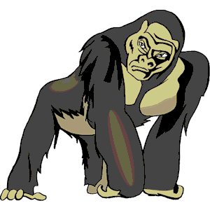 300x300 Gorilla Clipart, Cliparts Of Gorilla Free Download (Wmf, Eps, Emf