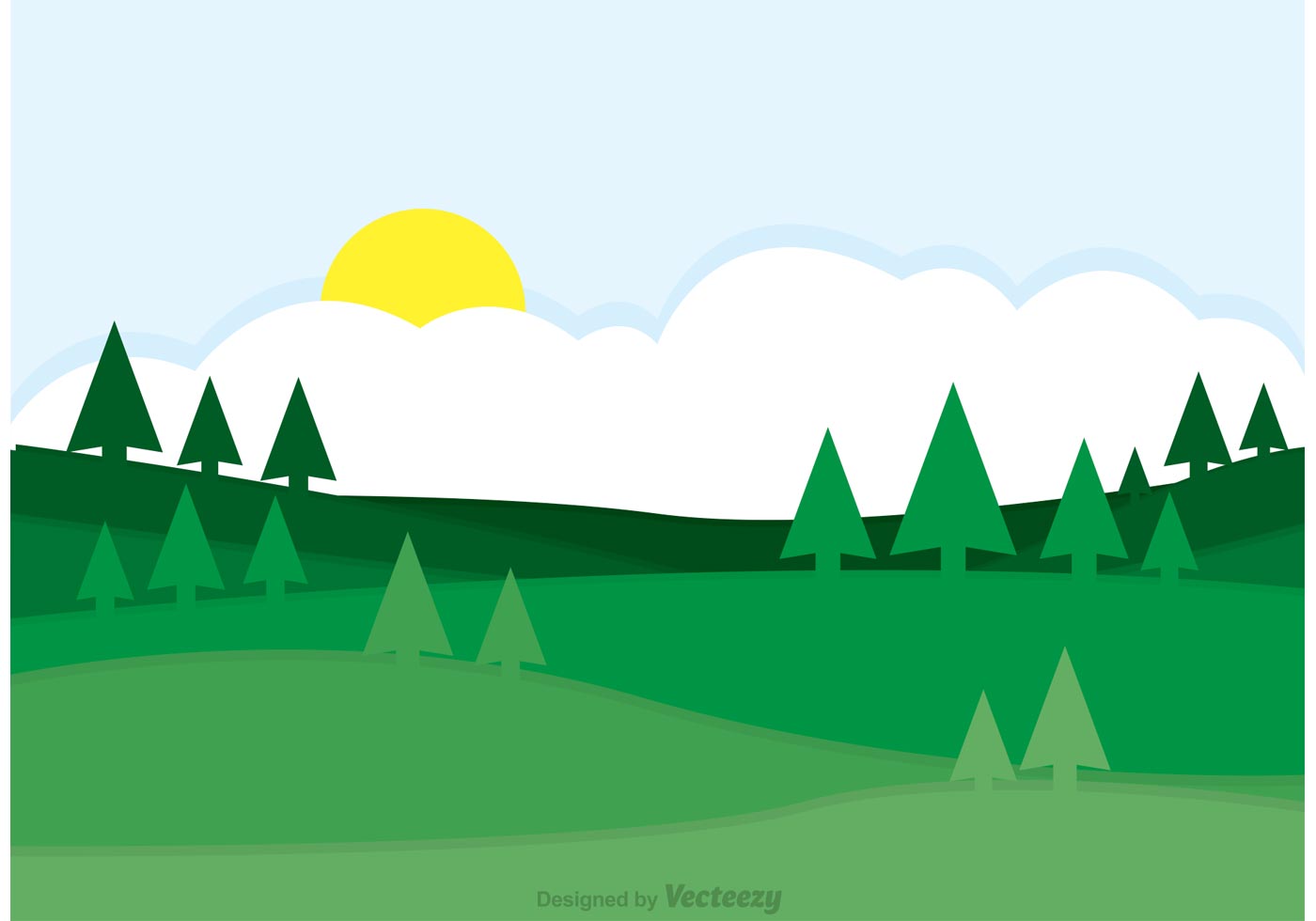 1400x980 Rolling Hills Cliparts