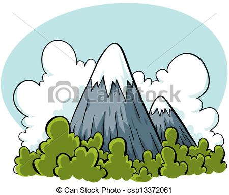 450x384 Cartoon Mountain Images Cartoon Mountains Rise From A Green Forest