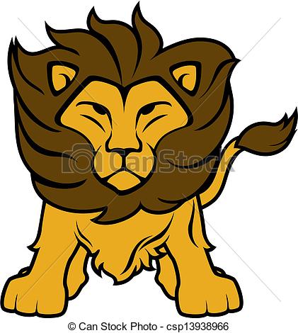 421x470 Lion Clipart. Illustration Of Lion Front View Isolated On Clip