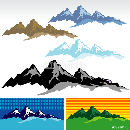 500x500 Mountain Horizon Clipart