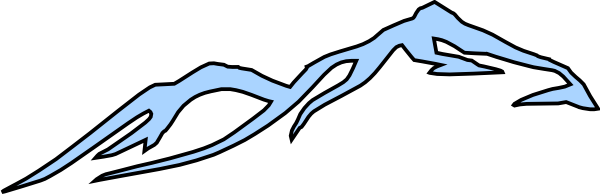 600x194 Mountain Snow Clip Art