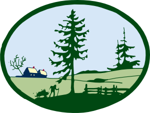 300x226 Country Scene Clip Art