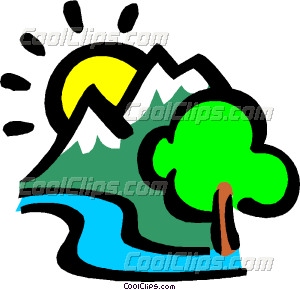 300x290 Mountains With The Sun And Vector Clip Art