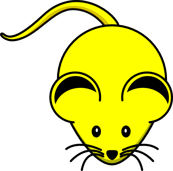600x592 Yellow Mouse Clip Art