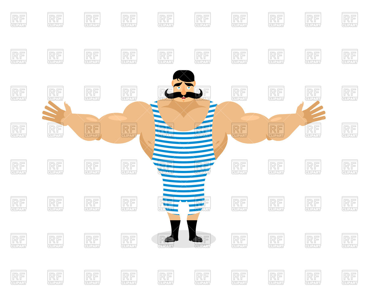 1200x932 Happy Sportsman With Moustache, Strong Circus Performer Royalty