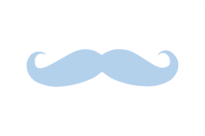 297x198 Blue Mustache Clip Art