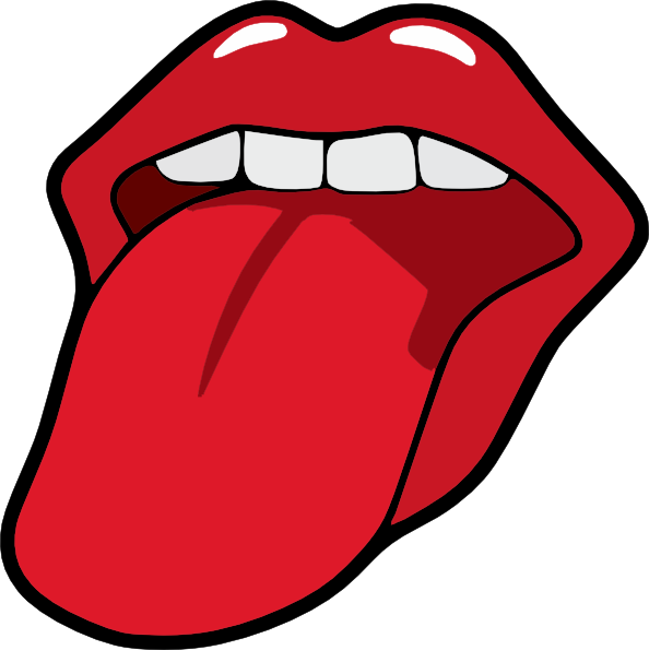 594x595 Tongue And Mouth Clipart