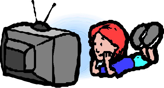 532x288 Watching Tv Clipart