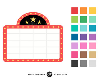 340x270 Cinema Clip Art Etsy