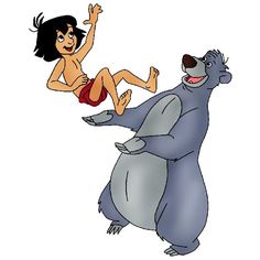 236x236 Bagheera Amp Mowgli ~ The Jungle Book (1967) Bagheera Takes