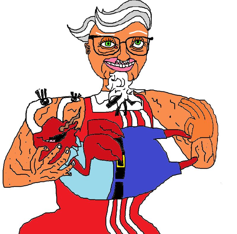 800x789 Mr. Krabs X Colonel Sanders By Sunshinebeamneko