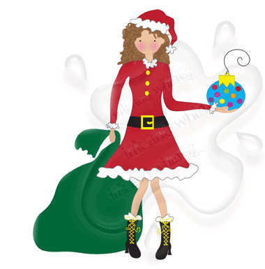 380x385 Christmas Mrs. Claus Clipart