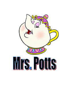 248x300 Mrs. Potts Beauty And Beast T Shirt Iron On Transfer 5x7 Ebay