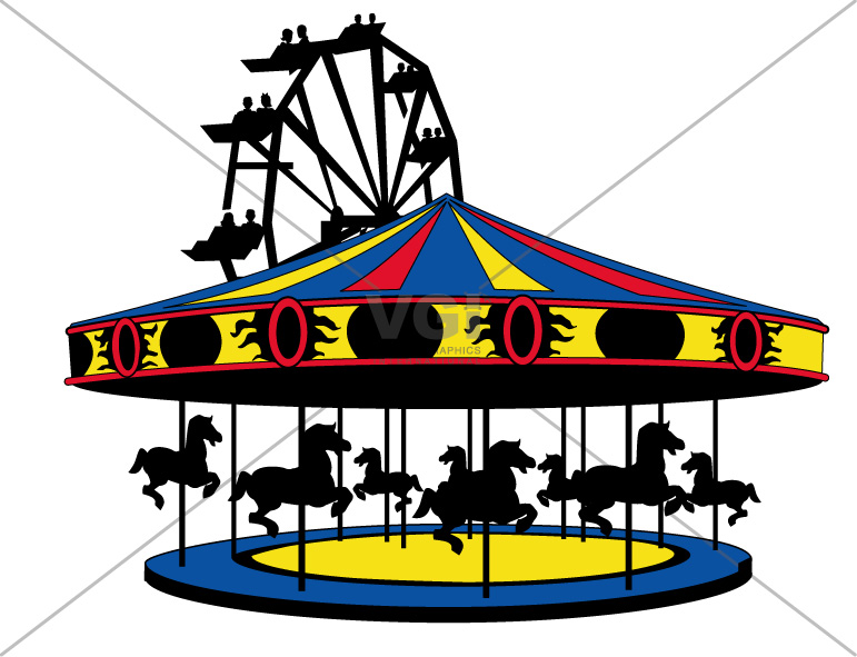 771x591 Creative Merry Go Round Clip Art Illustration Of Kids Playing