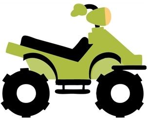304x247 Four Wheeler Clipart