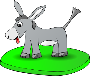 300x252 Donkey On A Plate Clip Art