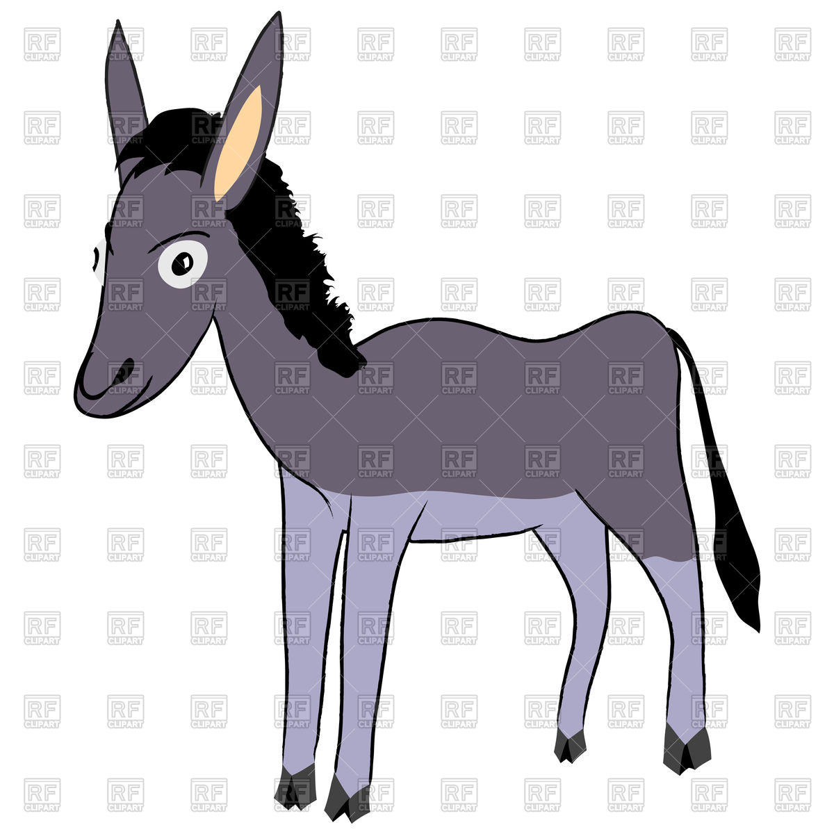 1200x1200 Funny Grey Donkey