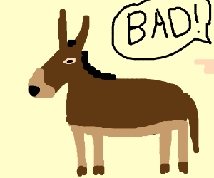 300x250 Mule Clipart Mad Donkey