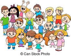 247x194 Multicultural Children Cartoon Illustration. Cartoon Vectors