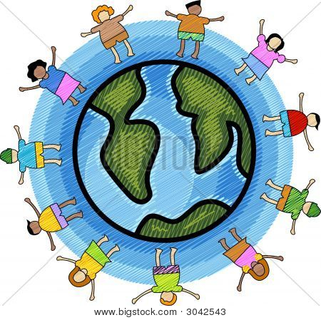 450x449 Multicultural Children Clip Art Free