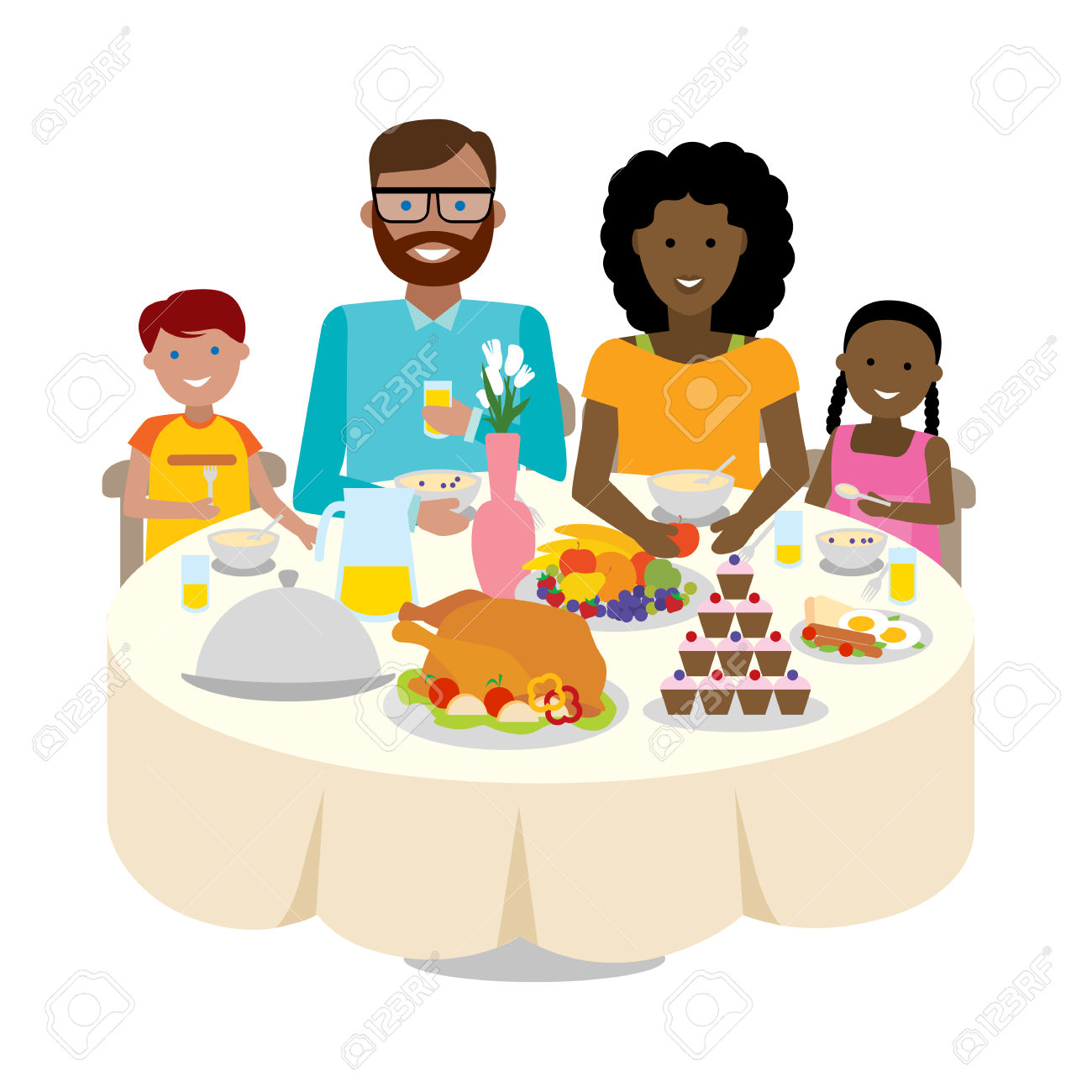 1300x1300 Collection Of Multicultural Thanksgiving Clipart High