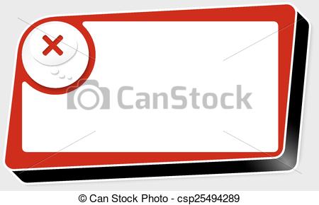 450x290 Vector Abstract Red Box And Multiplication Symbol Vector
