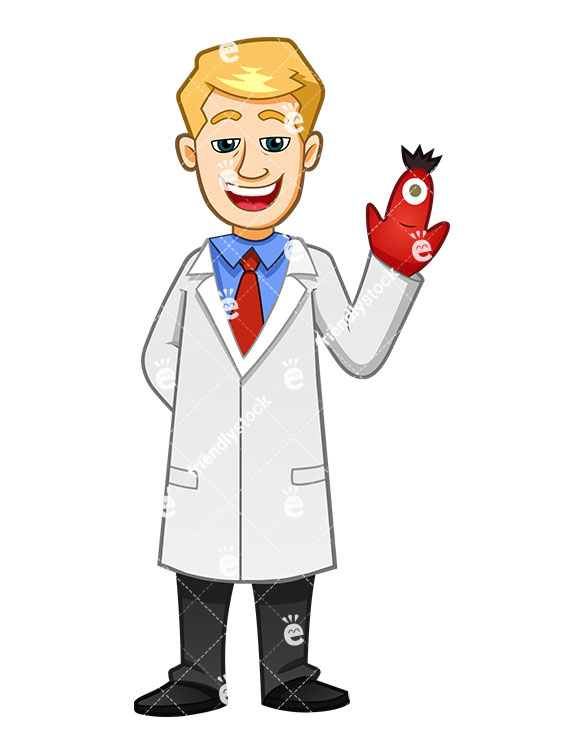 585x755 Health Professional Wearing Muppet In His Hand