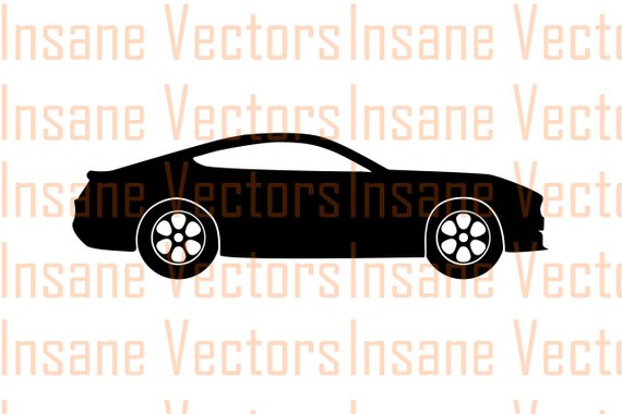 570x380 Ford Mustang Vector Silhouette Clip Art Image Mustang Vector