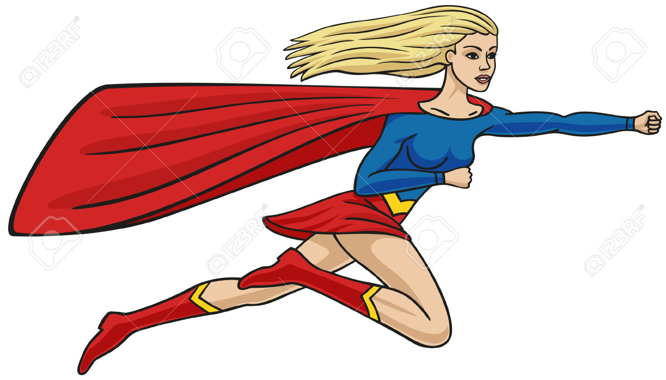1300x742 Super Girl Clipart Muscle Woman