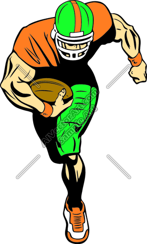 301x500 Football Player Clip Art