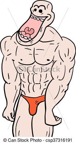 250x470 Creative Design Of Funny Muscle Man Eps Vectors