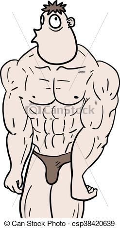 247x470 Creative Design Of Ugly Muscle Man Vectors