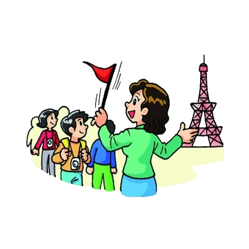 500x500 Tour Guide Museum Clip Art