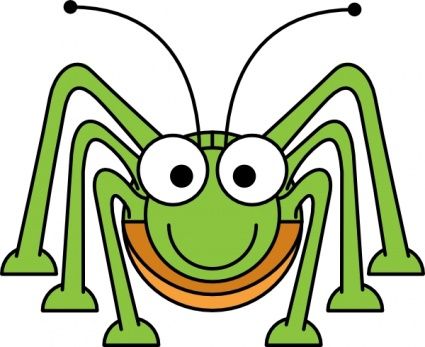 425x347 Clip Art Images Aniamals Cartoon Grasshopper Clip Art