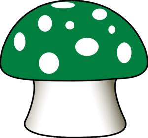 300x279 Green Mushroom Clip Art