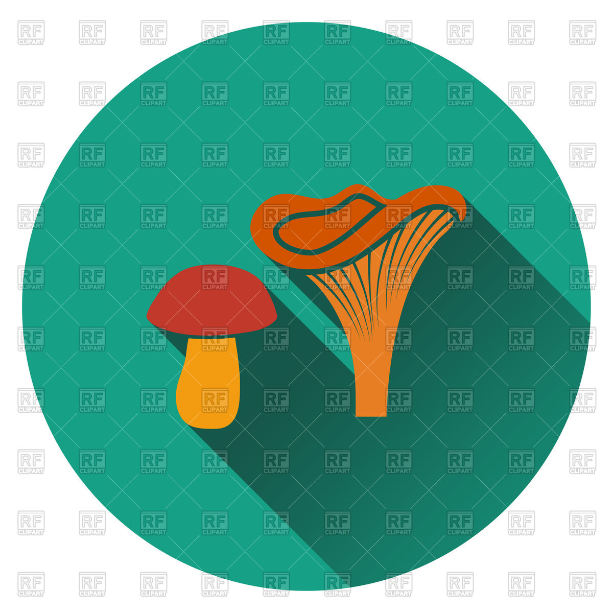 1200x1200 Mushroom Icon Royalty Free Vector Clip Art Image