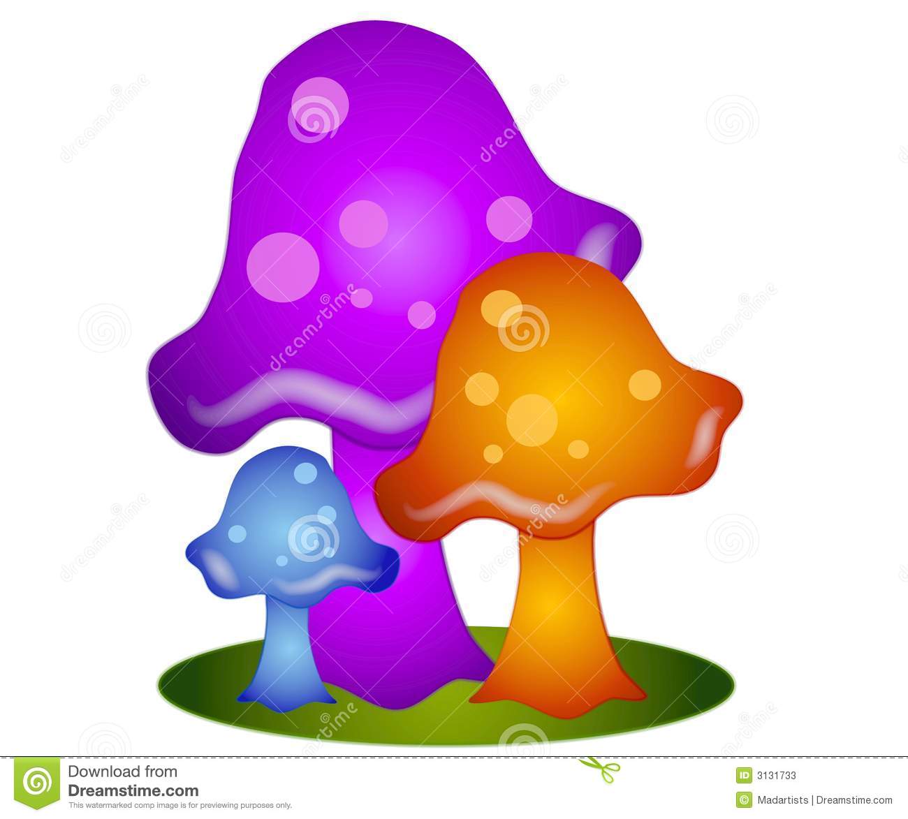 1300x1173 Funky Mushrooms Clipart