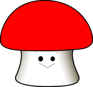 300x279 Happy Mushroom Clip Art