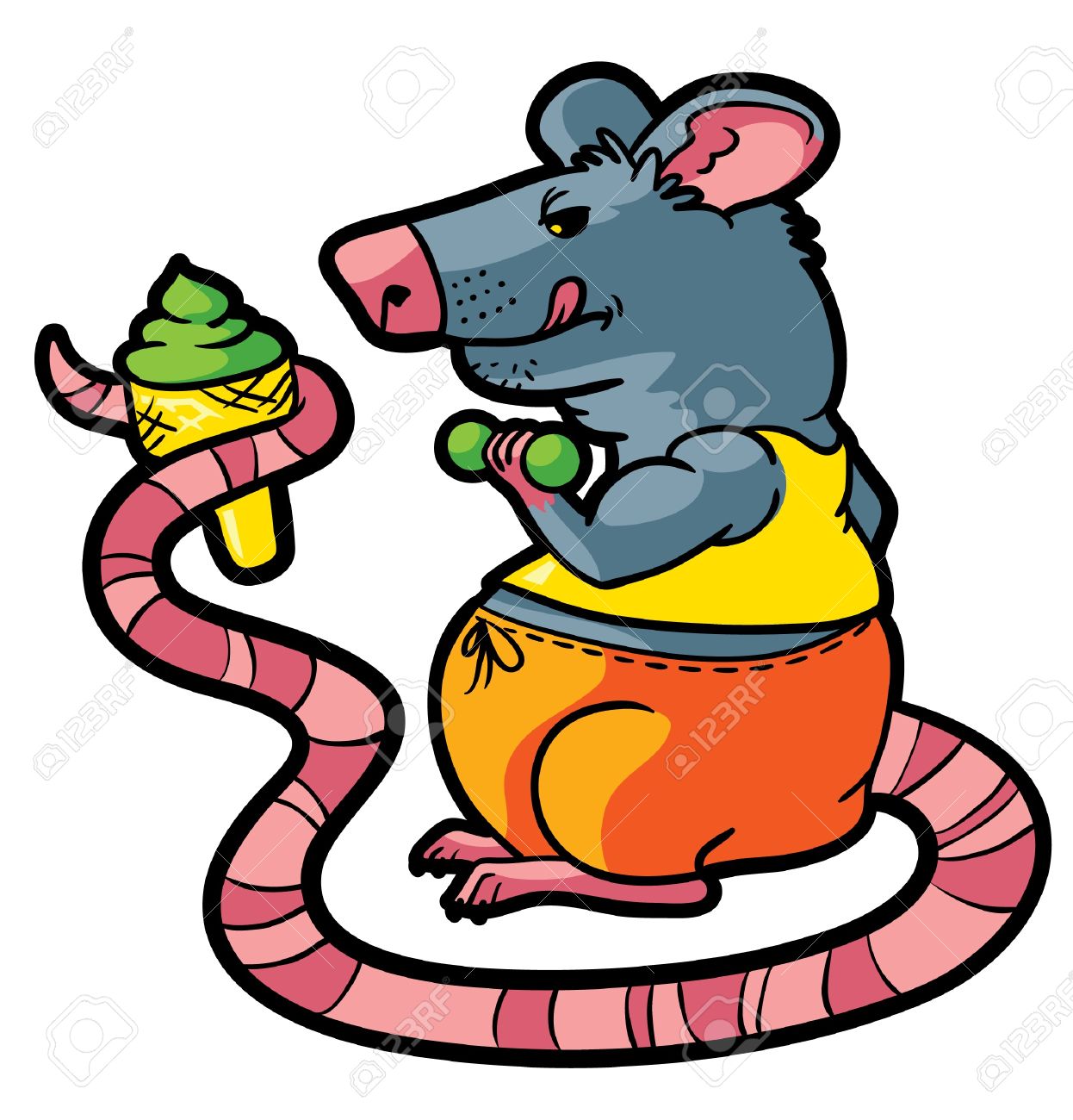 1246x1300 Rat Clipart Muscular