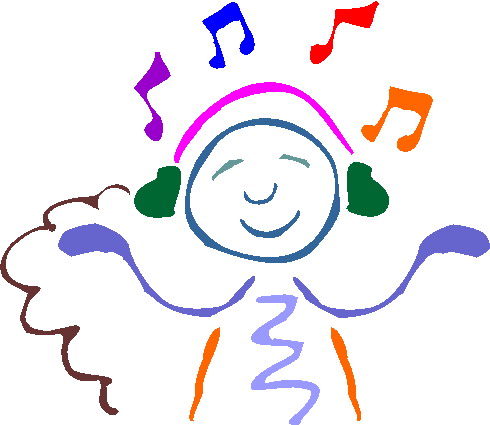 490x425 Clip Art Activities Listening To Music