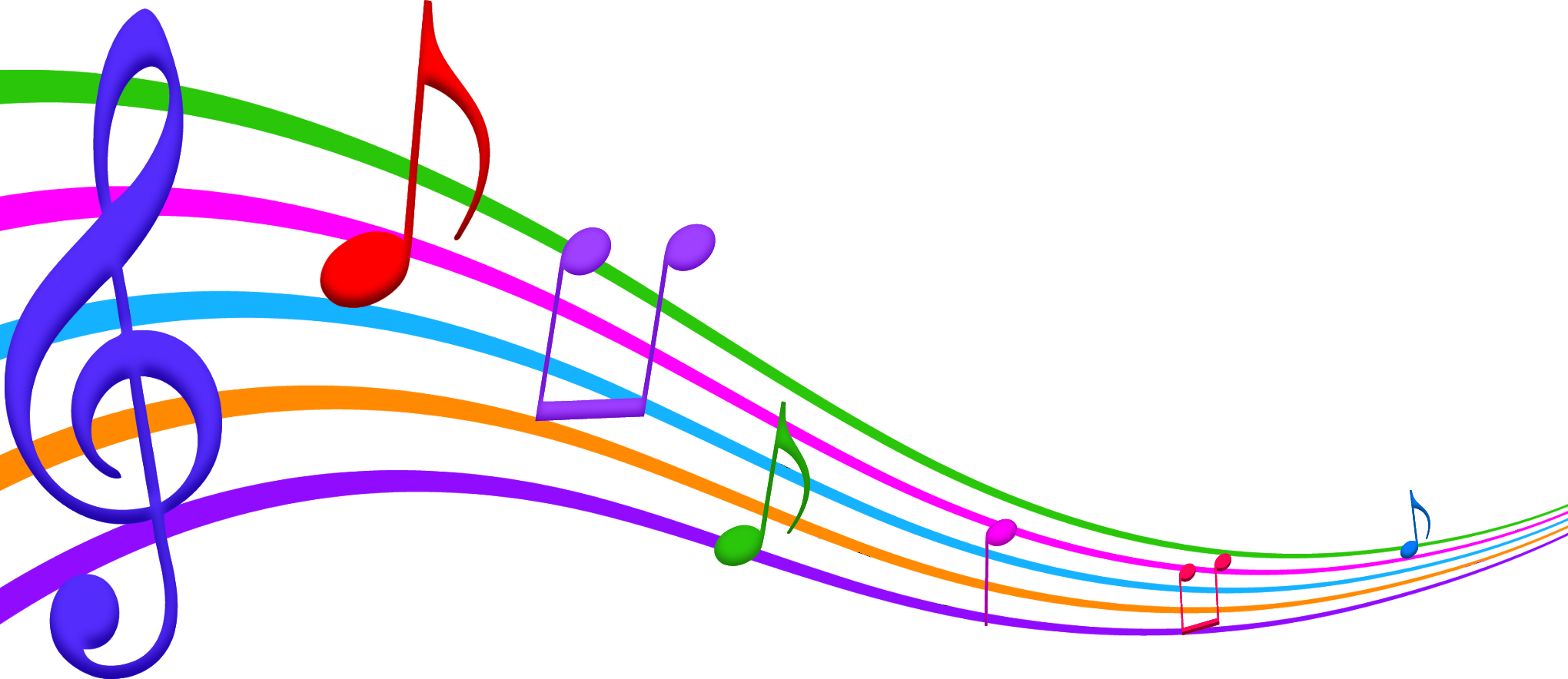 2040x884 Music Notes Clip Art Png Music