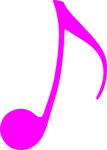 426x596 Pink Music Note Clip Art