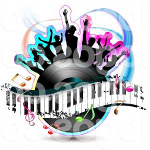 300x300 Photostock Vector Creative Music Style Template Vector