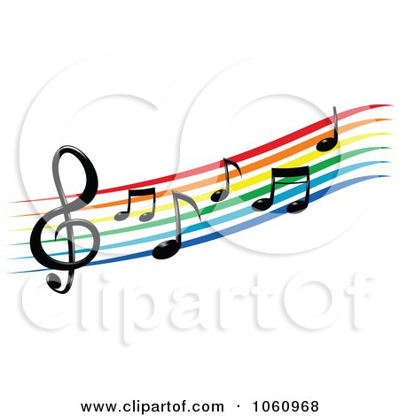 450x470 Royalty Free (Rf) Rainbow Music Clipart, Illustrations, Vector