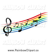 164x175 Royalty Free Sheet Music Stock Rainbow Designs