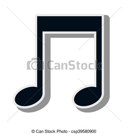 450x470 Music Note Symbol. Music Notes And Signs Composition Vector